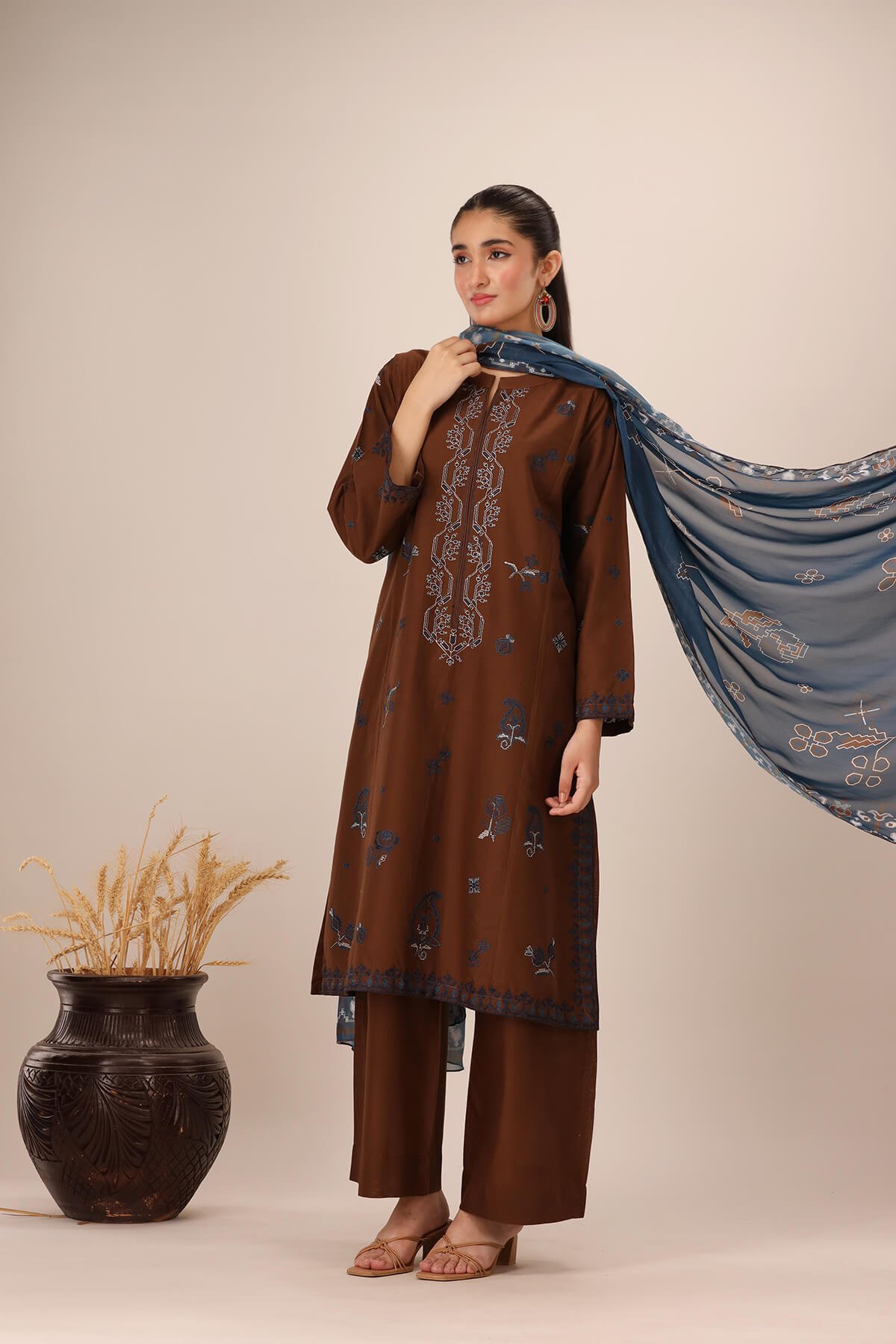 Mocha Muse Printed 3-Piece